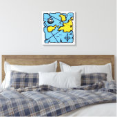 Pirate Map Verrekte Canvasafdruk (middelgroot) Canvas Afdruk (Insitu (Slaapkamer))