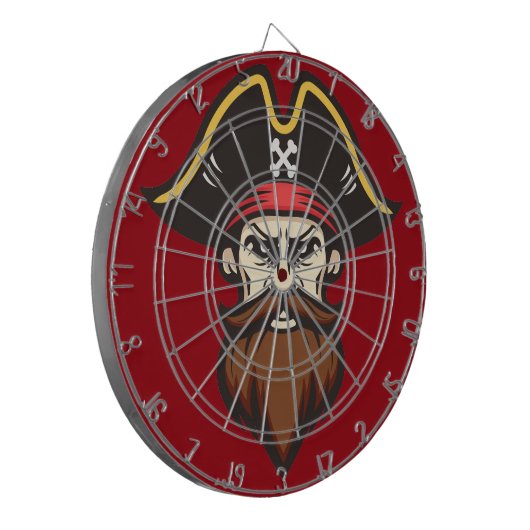 Pirate Mascot Dartboard Dartbord (Voorkant Links)