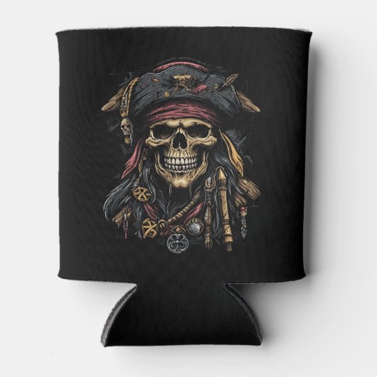 Pirate Mascot Koelbox Blikjeskoeler (Voorkant)