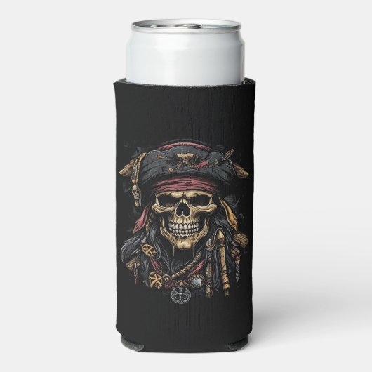 Pirate Mascot Koelbox Seltzer Blikjeskoeler (Seltzer Achterkant)