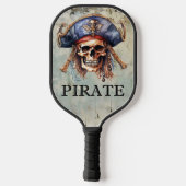 Pirate Mascot Pickleball Paddle (Achterkant)