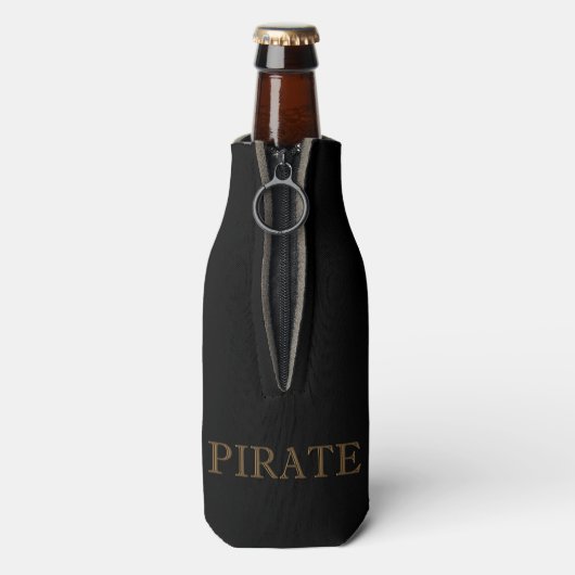 Pirate Mascotte Fles Koeler (Fles Achterkant)