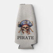 Pirate Mascotte Fles Koeler (Voorkant)