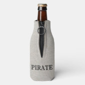 Pirate Mascotte Fles Koeler (Fles Achterkant)