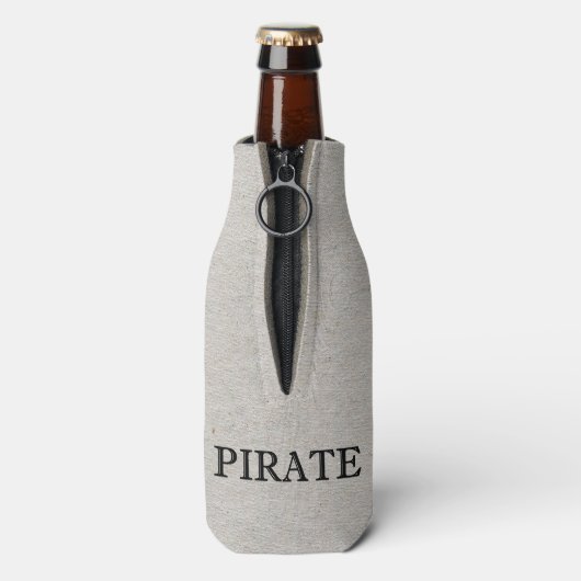 Pirate Mascotte Fles Koeler (Fles Achterkant)