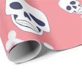 Pirate Meisje piraat schedel en cross botten thema Cadeaupapier (Rol Hoek)