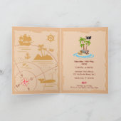 Pirate Meisje Schatkaart Leuk Verjaardagsfeest (Binnen)