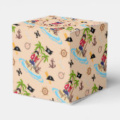 Pirate Meisje Schatkaart Leuk Verjaardagsfeest Bedankdoosjes (Achterkant)