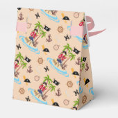 Pirate Meisje Schatkaart Leuk Verjaardagsfeest Bedankdoosjes (Achterkant)