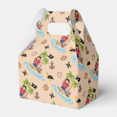 Pirate Meisje Schatkaart Leuk Verjaardagsfeest Bedankdoosjes (Achterkant)