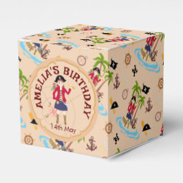 Pirate Meisje Schatkaart Leuk Verjaardagsfeest Bedankdoosjes