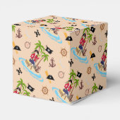 Pirate Meisje Schatkaart Leuk Verjaardagsfeest Bedankdoosjes (Achterkant)