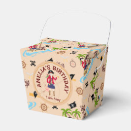 Pirate Meisje Schatkaart Leuk Verjaardagsfeest Bedankdoosjes