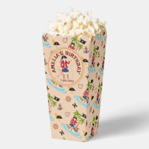 Pirate Meisje Schatkaart Leuk Verjaardagsfeest