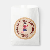 Pirate Meisje Schatkaart Leuk Verjaardagsfeest Bedankzakje (Voorkant)