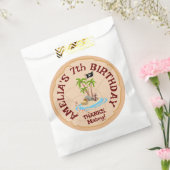 Pirate Meisje Schatkaart Leuk Verjaardagsfeest Bedankzakje (Gezegeld)