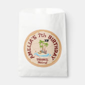 Pirate Meisje Schatkaart Leuk Verjaardagsfeest Bedankzakje (Voorkant)