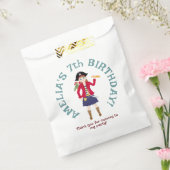 Pirate Meisje Schatkaart Leuk Verjaardagsfeest Bedankzakje (Gezegeld)