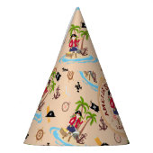 Pirate Meisje Schatkaart Leuk Verjaardagsfeest Feesthoedjes (Links)