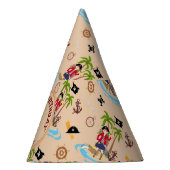 Pirate Meisje Schatkaart Leuk Verjaardagsfeest Feesthoedjes (Rechts)