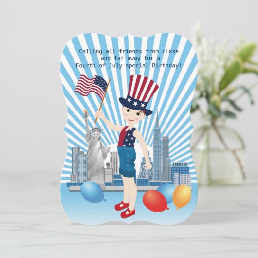 Pirate Meisje Schatkaart Leuk Verjaardagsfeest Kaart (Staand voorkant)