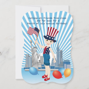 Pirate Meisje Schatkaart Leuk Verjaardagsfeest Kaart