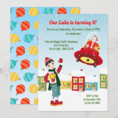 Pirate Meisje Schatkaart Leuk Verjaardagsfeest Kaart (Voorkant / Achterkant)