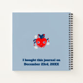 Pirate Meisje Schatkaart Leuk Verjaardagsfeest Notitieboek (Achterkant)