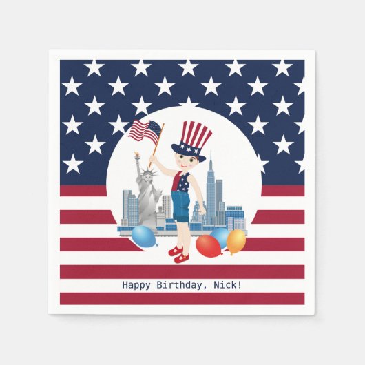 Pirate Meisje Schatkaart Leuk Verjaardagsfeest Servet (Voorkant)