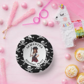 Pirate Meisje Skulls Papieren Kommen (Feest)