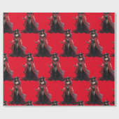 pirate meisjes verjaardagsfeestje thema cadeaupapier (Vlak)