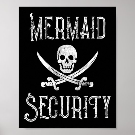 Pirate Mermaid Security Merman Protectors Poster (Voorkant)