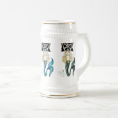 Pirate Mermaid Stein ~ by Kat Walker Bierpul (Voorkant rechts)