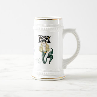 Pirate Mermaid Stein ~ by Kat Walker Bierpul
