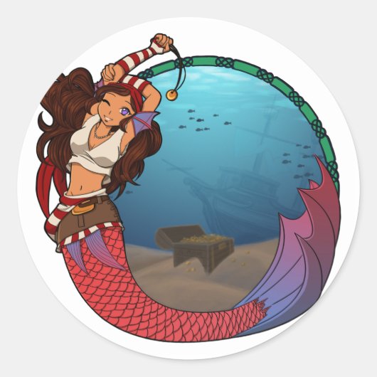 Pirate Mermaid Stickers (Voorkant)