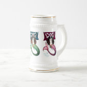 Pirate Mermaid Tankard/Stein ~ by Kat Walker Bierpul (Voorkant rechts)