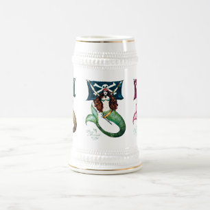 Pirate Mermaid Tankard/Stein ~ by Kat Walker Bierpul