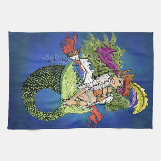 Pirate Mermaid Theedoek (Horizontaal)