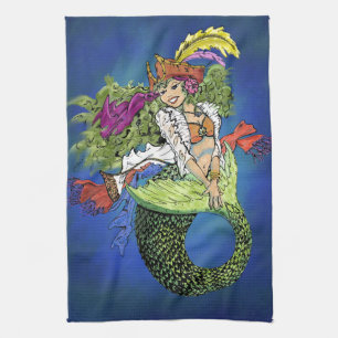 Pirate Mermaid Theedoek