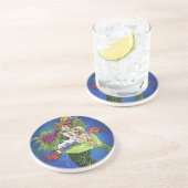 Pirate Mermaid Zandsteen Onderzetter (Zijkant)