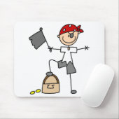 Pirate met schatkist Mousepad Muismat (Met muis)