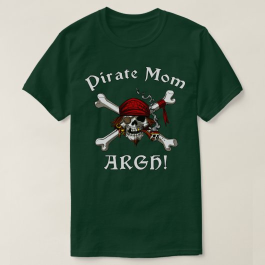 Pirate Moeder Schedel T-shirt (Design voorkant)
