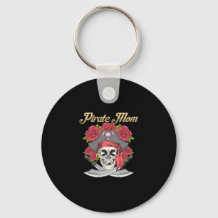 Pirate Moeder T-shirt Jolly Roger Vakantie Cadeau Sleutelhanger