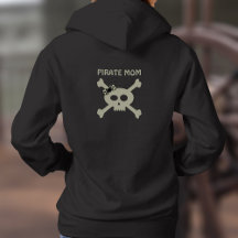 Pirate Mom Leuke Schedel en Crossbones Vrouwen Hoo