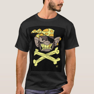 Pirate Monkeys Flag-Yellow T-shirt