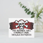 Pirate Morale Briefkaart (Staand voorkant)