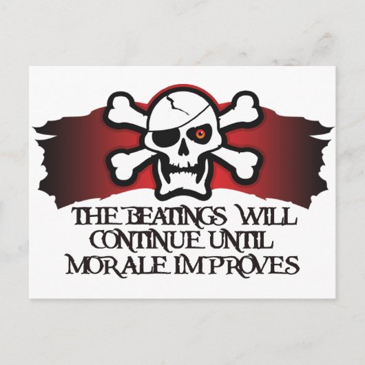 Pirate Morale Briefkaart (Voorkant)