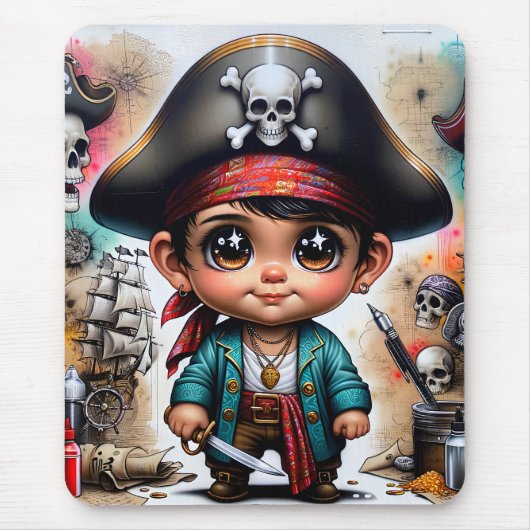 Pirate Mousepad Muismat (Voorkant)