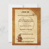 Pirate Mystery Ship Magnetische Uitnodiging (Voorkant)