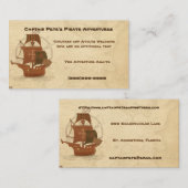 Pirate Mystery Ship Visitekaartje (Voorkant / Achterkant)